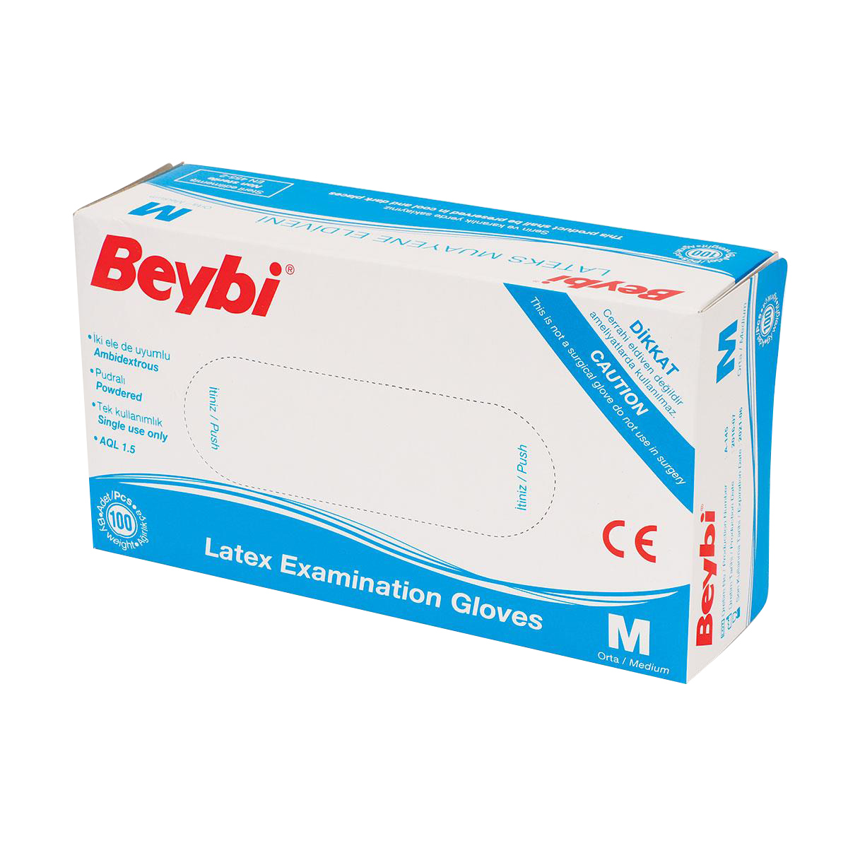 MUAYENE ELDİVENİ PUDRALI 100`LÜ